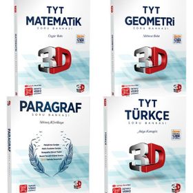Çözüm Yayınları - 3D TYT Matematik-Türkçe Seti + Deneme Sınavı