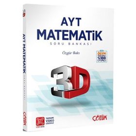 Çözüm Yayınları AYT 3D Matematik Tamamı Video Çözümlü Soru Bankası