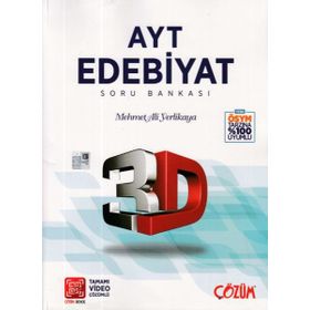 Çözüm Yayınları AYT Edebiyat 3D Soru Bankası