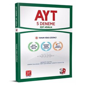 Çözüm Yayınları AYT Eşit Ağırlık Tamamı Video Çözümlü 5 Deneme