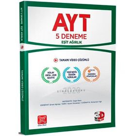 Çözüm Yayınları AYT Eşit Ağırlık Tamamı Video Çözümlü 5 Deneme