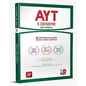 Çözüm Yayınları AYT Eşit Ağırlık Tamamı Video Çözümlü 5 Deneme