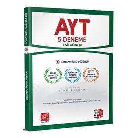 Çözüm Yayınları AYT Eşit Ağırlık Tamamı Video Çözümlü 5 Deneme