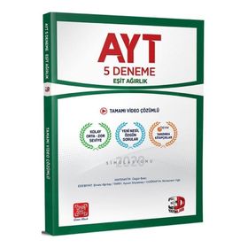 Çözüm Yayınları AYT Eşit Ağırlık Tamamı Video Çözümlü 5 Deneme