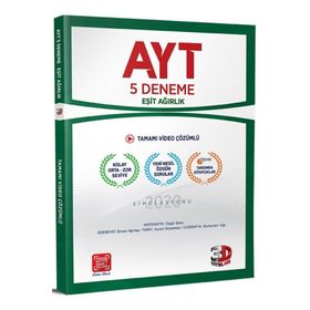 Çözüm Yayınları AYT Eşit Ağırlık Tamamı Video Çözümlü 5 Deneme