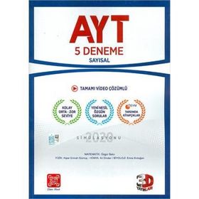 Çözüm Yayınları AYT Sayısal Tamamı Video Çözümlü 5 Deneme