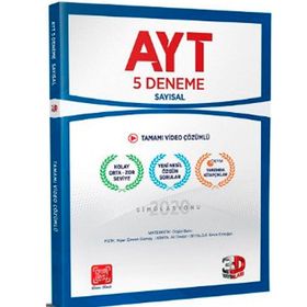 Çözüm Yayınları AYT Sayısal Tamamı Video Çözümlü 5 Deneme