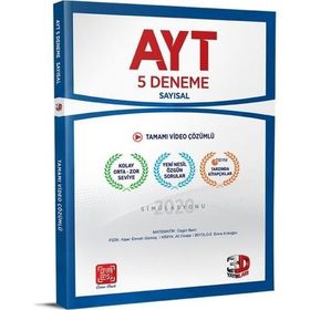 Çözüm Yayınları AYT Sayısal Tamamı Video Çözümlü 5 Deneme