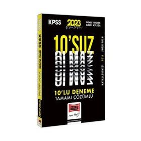 Çözümlü Yargı Yayınları 2023 KPSS Genel Yetenek Genel Kültür 10 suz Olmaz 10 Deneme