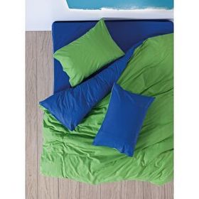 Cozy Home Popping Colors Sage Yeşil-Mavi Çift Kişilik Lastikli Çarşaflı 200x220 cm Nevresim Takımı