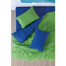 Cozy Home Popping Colors Sage Yeşil-Mavi Çift Kişilik Lastikli Çarşaflı 200x220 cm Nevresim Takımı