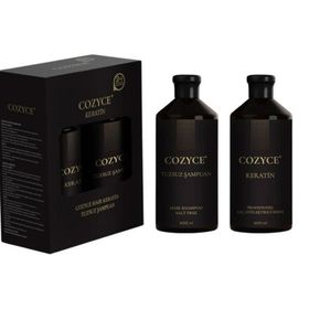 Cozyce 600 ml Tuzsuz Şampuan + Brezilya Fönü Keratini 600 ml Saç Düzleştirici Keratin