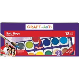 Craft And Arts 12'li Değiştirilebilir Sulu Boya