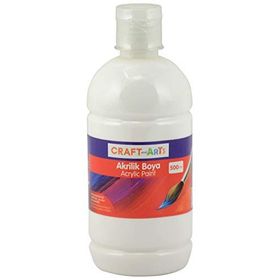 Craft And Arts 500 ml Beyaz Akrilik Boya