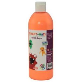 Craft And Arts 500 ml Turuncu Akrilik Boya