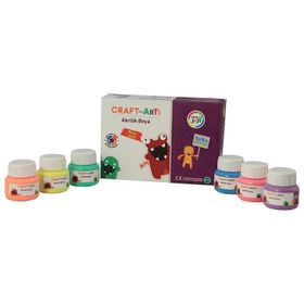 Craft And Arts 6x0 ml Neon Akrilik Boya