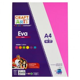 Craft And Arts A4 10'lu Neon Eva Boyama Kitabı