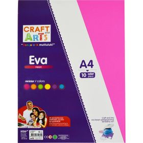 Craft And Arts A4 10'lu Neon Eva Boyama Kitabı