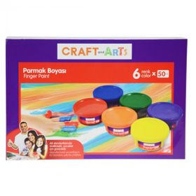 Craft And Arts U1567-KRS 6'lı Parmak Boyası