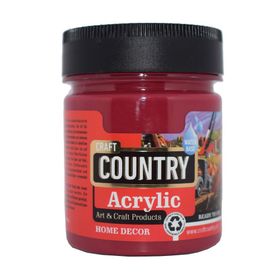 Craft Country 2500 cc 126 Vişne Akrilik Hobi Boyası