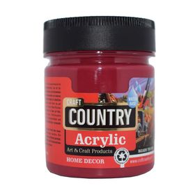 Craft Country 2500 cc 126 Vişne Akrilik Hobi Boyası