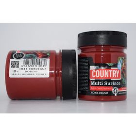 Craft Country 2500 cc 127 Bordo Akrilik Hobi Boyası