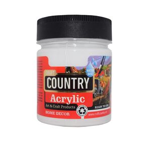 Craft Country Akrilik Hobi Boyası 120 cc 101 Beyaz