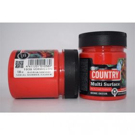 Craft Country Bayrak Kırmızı 120 cc Multi Surface Hobi Boyası