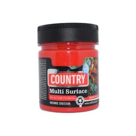 Craft Country Bayrak Kırmızı 120 cc Multi Surface Hobi Boyası