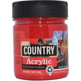 Craft Country Hobi Akrilik Boyası 120 cc 124 Kırmızı