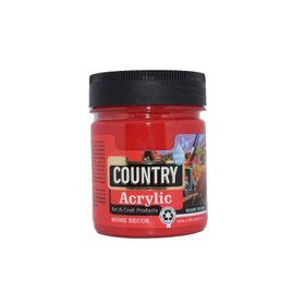 Craft Country Hobi Akrilik Boyası 120 cc 124 Kırmızı