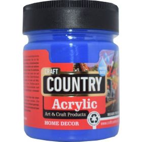 Craft Country Hobi Akrilik Hobi Boyası 120 cc 135 Ultramarine