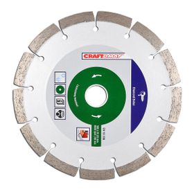 Craftomat 180 mm Yeşil Beton Segme Nt Elmas Kesici Disk