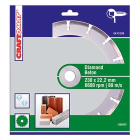 Craftomat 230 mm Yeşil Beton Segme Nt Elmas Kesici Disk