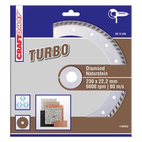 Craftomat 230Mm Kahve Doğaltaş Elmas Kesici Disk