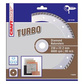 Craftomat 230Mm Kahve Doğaltaş Elmas Kesici Disk