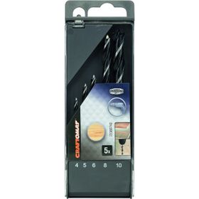 Craftomat 4-10 mm 5'li Yılan Matkap Ucu Set