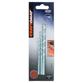 Craftomat 5-8 mm 3'lü Taş Matkap Ucu Set