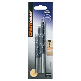Craftomat 6-8-10 mm Yılan Matkap Ucu Seti