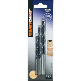 Craftomat 6-8-10 mm Yılan Matkap Ucu Seti