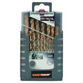 Craftomat HSS-Tin 1-10 mm Metal Matkap Ucu Set