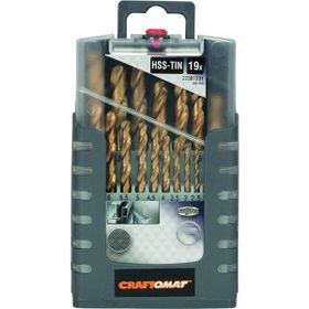 Craftomat HSS-Tin 1-10 mm Metal Matkap Ucu Set