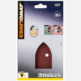 Craftomat K180 95x135 mm 6'lı Cırt Bantlı Zımpara