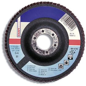 Craftomat K80 115 mm Unıversal Açık mavi Fiber Taşlama Taşı