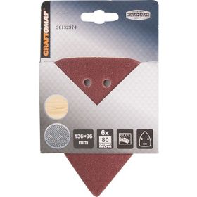 Craftomat K80 6x80 Üçgen Zımpara Tabanı