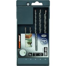 Craftomat SDS-Plus 5'li Kırıcı Delici Set