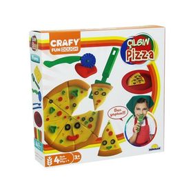 Crafy 027783T 200 gr Fun Dough Çılgın Pizza Oyun Hamuru Seti