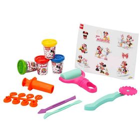 Crafy 200 gr 18 Parça Minnie Sırt Çantalı Oyun Hamuru Seti