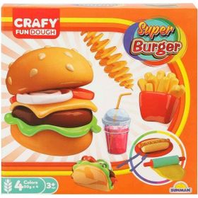 Crafy 2015 200 GR 12 Parça Süper Burger Oyun Hamuru Seti
