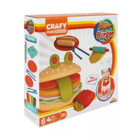 Crafy 2015 200 GR 12 Parça Süper Burger Oyun Hamuru Seti